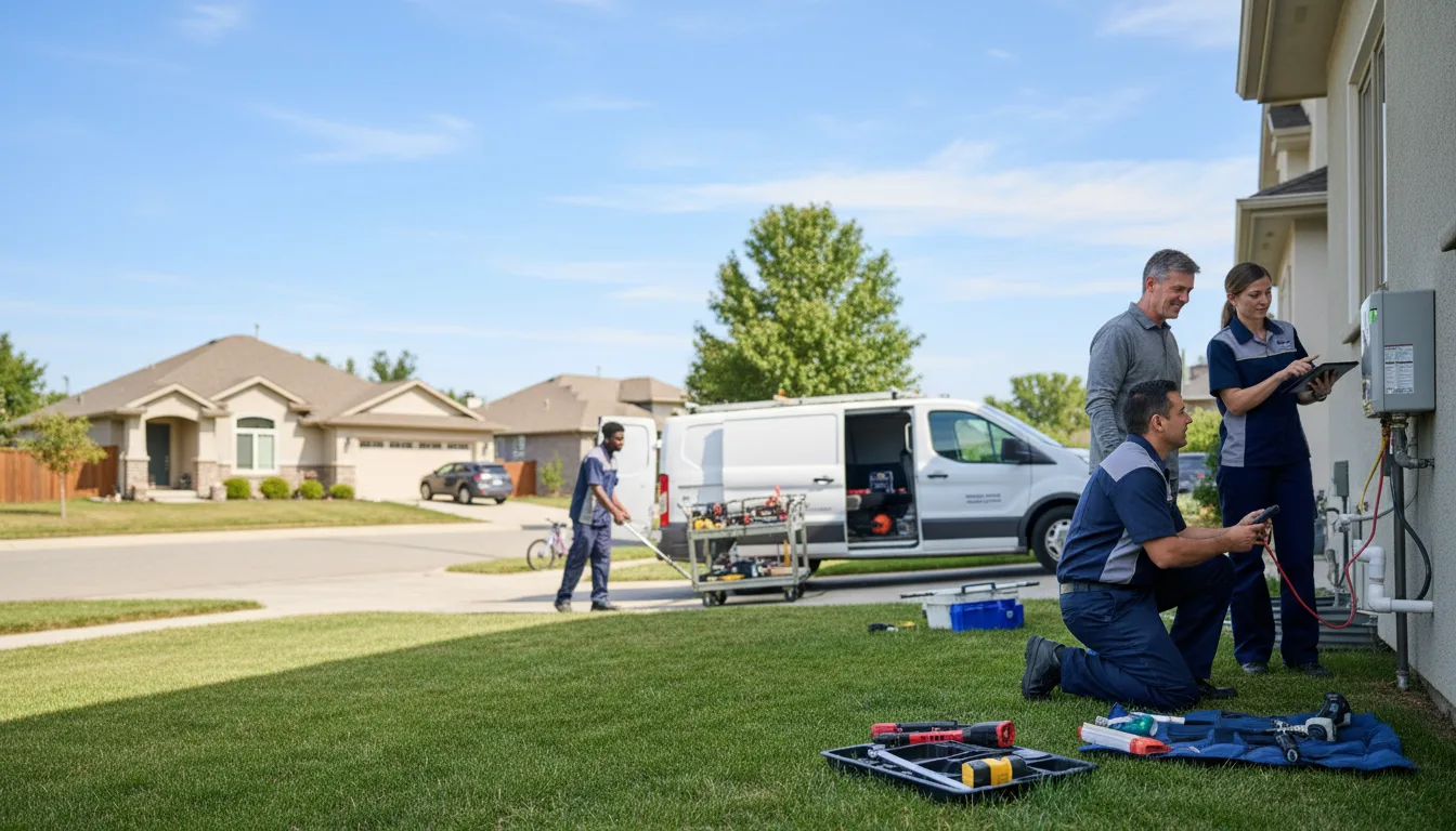 Tankless water heater service in Francitas, TX